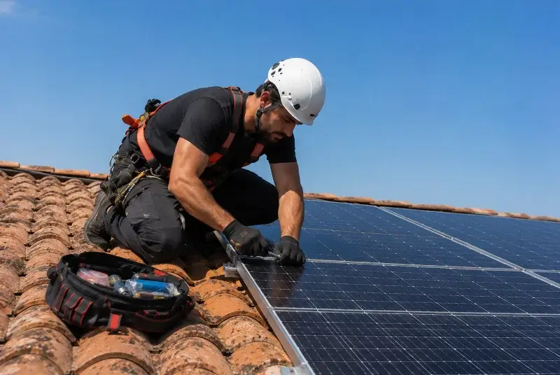 Maintenance et monitoring de panneaux solaires à Brugairolles