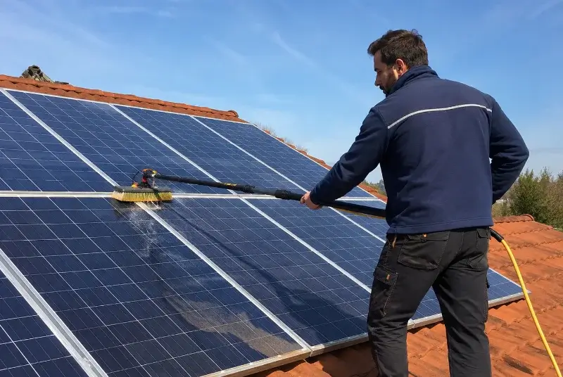 Nettoyage et entretien de panneaux solaires à Brugairolles